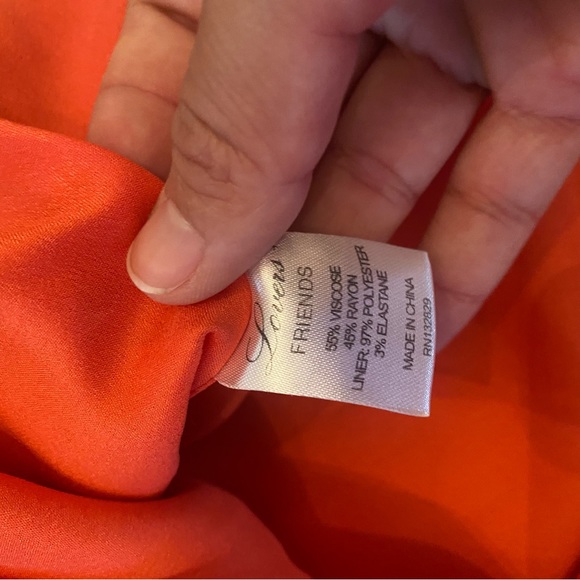 Lovers + Friends Off the Shoulders Ruffled Dress Red size S - Picture 7 of 12